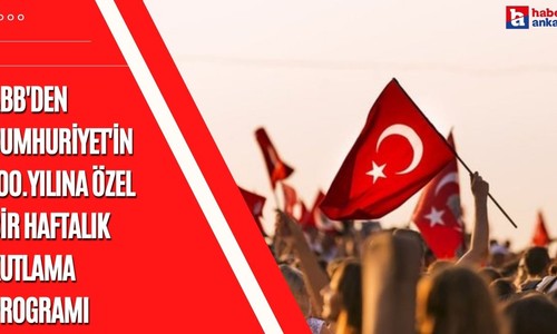 Ankara Büyükşehir Belediyesi'nden Cumhuriyet'in yüzüncü yılına özel bir haftalık kutlama programı