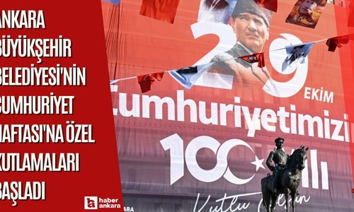 Ankara Büyükşehir Belediyesi'nin Cumhuriyet Haftası'na özel kutlamaları başladı