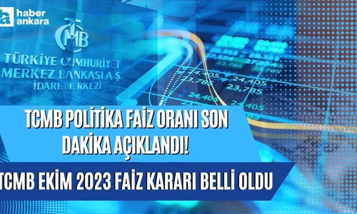 TCMB politika faiz oranı son dakika açıklandı! Merkez Bankası ekim ayı faiz kararı belli oldu