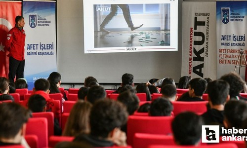 Ankara Büyükşehir Belediyesi'nden afet farkındalık ve temel ilk yardım eğitimi