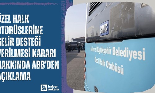 Özel halk otobüslerine gelir desteği verilmesi kararı hakkında ABB'den açıklama