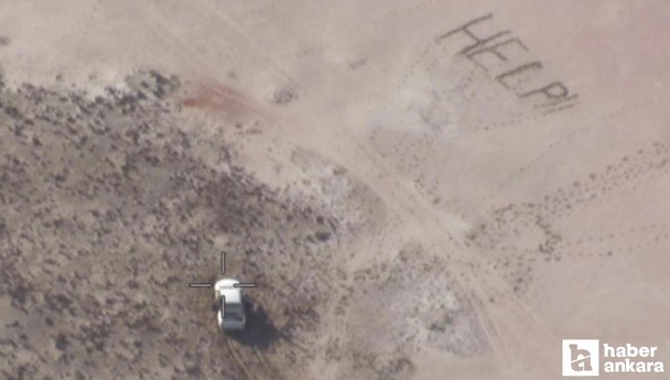 Sahilde mahsur kaldılar, kuma yardım yazıp kurtuldular!