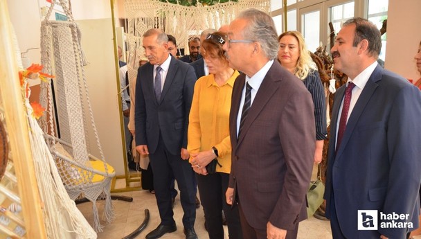 Kahramankazan'da el sanatları sergisi yapıldı