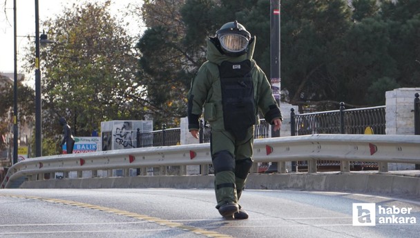 Ankara Çankaya'da bomba imha ekipleri şüpheli paket uygulaması yapacak
