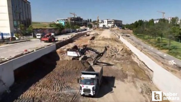 ABB Pursaklar’daki trafik sorununu çözmek için kavşak çalışmalarını sürdürüyor