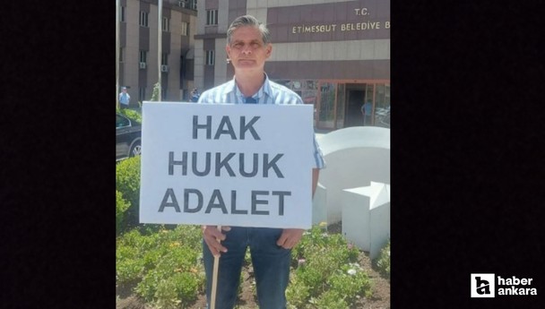 Oğlu için isteği yapılmadı, Etimesgut Belediyesi önünde eylem yaptı