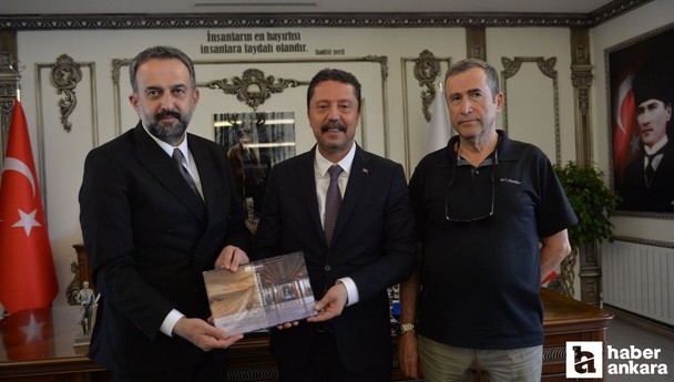 Ankara Kent Konseyi heyeti Beypazarı Belediye Başkanı Kasap’ı ziyaret etti