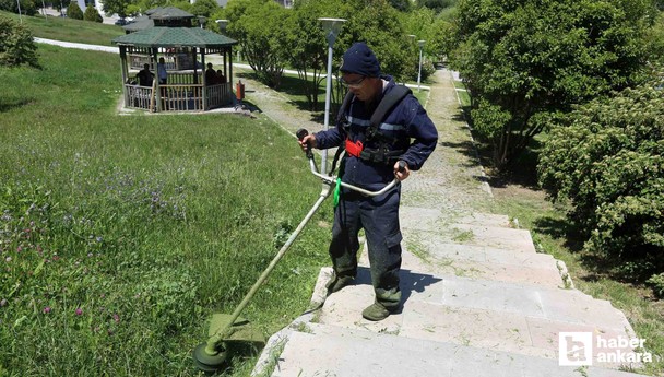 Yenimahalle Belediyesi ilçedeki park ve ağaçlandırma alanlarını yaza hazırladı