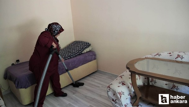 Keçiören Belediyesinden engelli ve yaşlı vatandaşlarına evde temizlik hizmeti