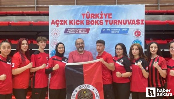 Gençlerbirliği Kick Boks Takımı Konya’daki turnuvada 7 madalya kazandı!