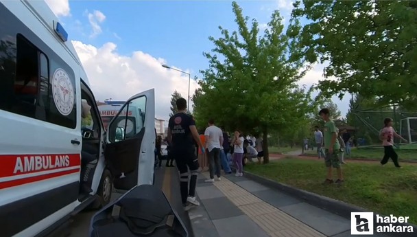 Ankara'da bir kişi çocukları taşla yaraladı, yakınlarını görünce benzinliğe kaçtı!