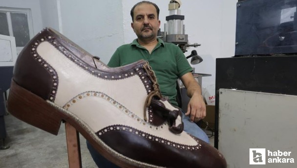 Depremde enkazdan çıkarılan 1 metrelik ayakkabı görenleri şaşırtıyor!