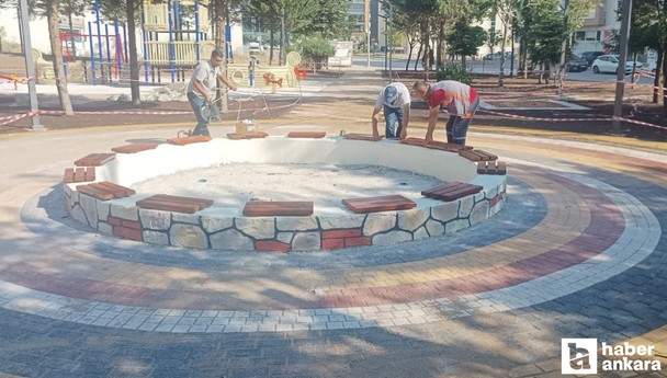 Pursaklar Belediyesi Sinan Hitay Parkını daha modern bir hale getiriyor