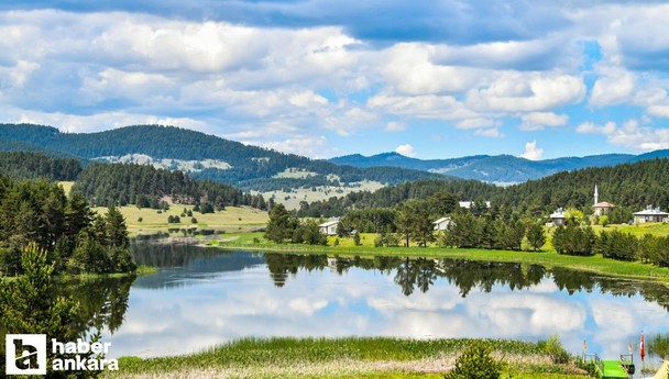 Ankara'daki bu yayla yemyeşil doğası ve göletiyle görenleri cezbediyor