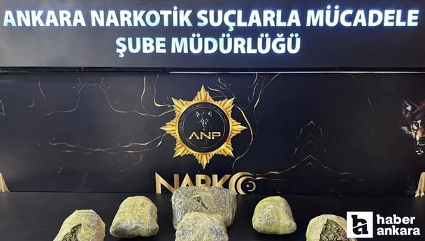 Ankara'daki yasaklı madde operasyonunda 40 kilogram esrar ele geçirildi