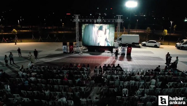 Sincan Belediyesi, Sincan Park'ta Açık Hava sineması etkinliği düzenledi