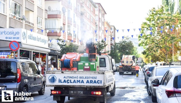 Altındağ Belediyesi mahallelerde temizlik çalışmalarına devam ediyor