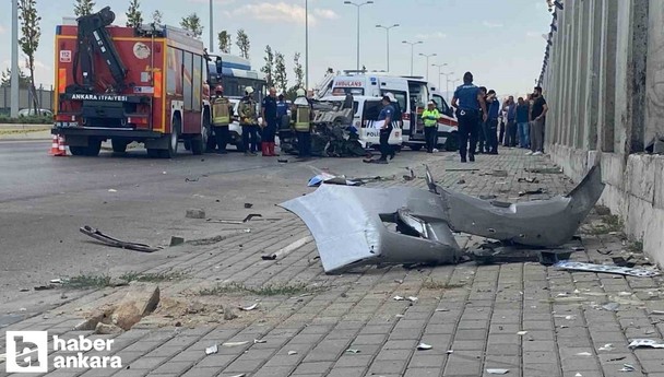 Ankara Etimesgut'taki trafik kazasında 1 kişi yaşamını yitirdi
