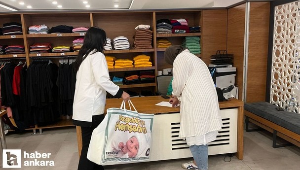 Pursaklar Belediyesinden bebeklere Hoş Geldin Küçük Hemşehrim hediyesi