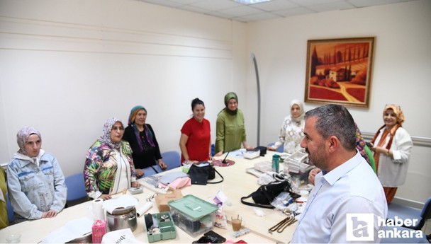 Pursaklar Belediye Başkanı Çetin Gülbahar Hatun Hanım Evini ziyaret etti