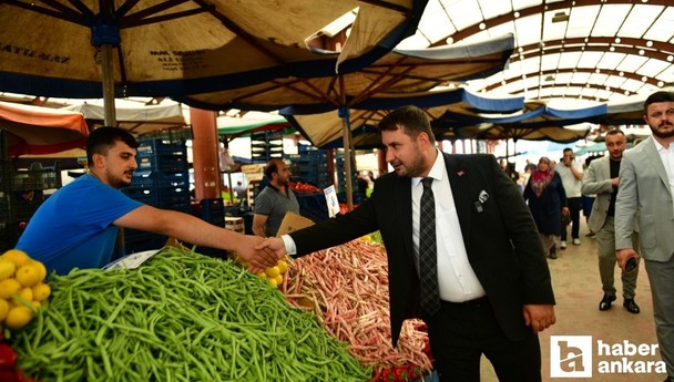 Kahramankazan Belediye Başkanı Çırpanoğlu'ndan pazar ziyareti