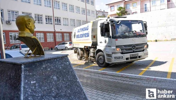 Altındağ Belediyesi'nden okullarda detaylı temizlik çalışması
