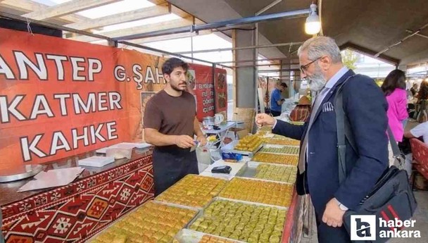 Ankara'da düzenlenen Gaziantep Tanıtım Günleri'nde baklava yarışı!