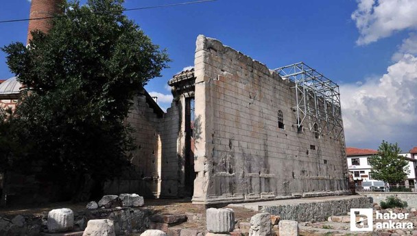 Dünyada tek örneği Ankara'da! Turistler Augustus Tapınağı'nı görmeden gitmiyorlar!