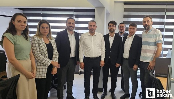 Pursaklar Belediye Başkanı Ertuğrul Çetin, Haber Ankara ofisini ziyaret etti