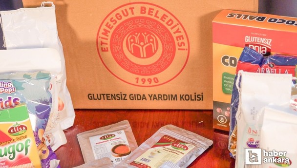 Etimesgut Belediyesi çölyak hastaları için yardım  kolisi hazırladı
