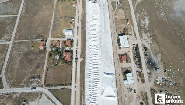 Tuz Gölü’ndeki tuz hasadı 15 Kasım’a kadar devam edecek