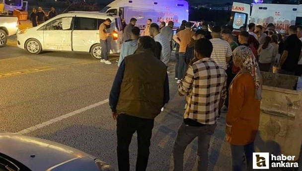 Ankara Elmadağ'da motosiklet ve otomobil çarpıştı: 1'i ağır 2 kişi yaralandı!