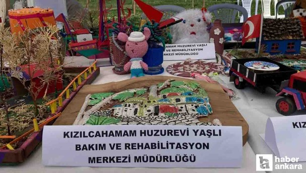 Kadın ve çocukların el emeği ürünleri Başkent Millet Bahçesi'nde sergileniyor