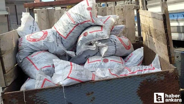 Ankara Beypazarı'nda hane başı 1 ton kömür yardımı yapılmaya başlandı!