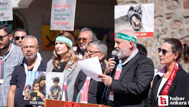 Ankara'da bazı Alevi dernekleri İsrail'i protesto etti