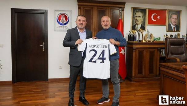 Arda Güler'in Babası Ümit Güler Sincan Belediye Başkanı Murat Ercan'ı ziyaret etti