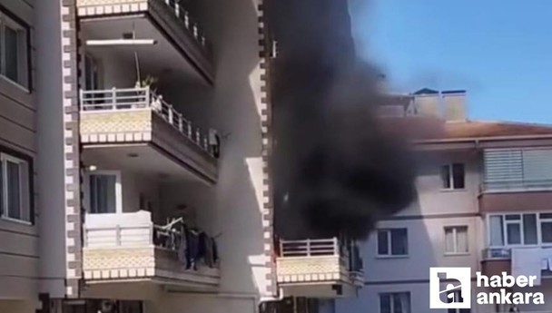 Ankara Mamak’ta bir apartman dairesinde yangın çıktı