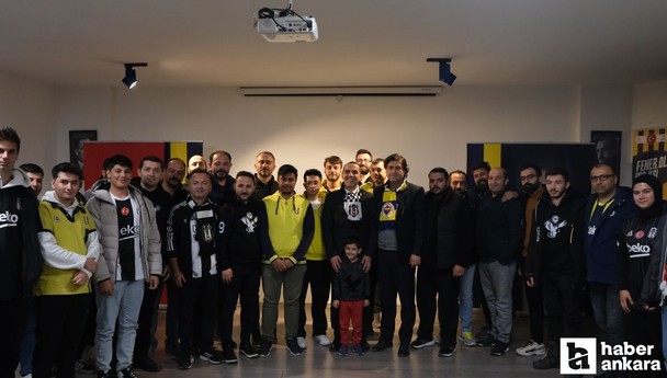 Çankırı'da Fenerbahçeli ve Beşiktaşlı taraftarlardan örnek etkinlik