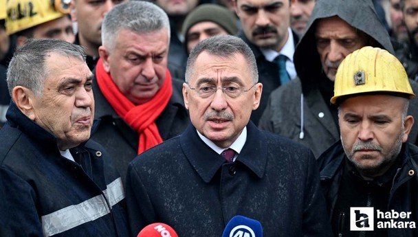 Fuat Oktay Çayırhan'da termik santrali işçilerini ziyaret edip açıklama yaptı