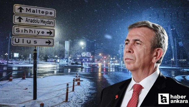 Mansur Yavaş'tan Ankaralılara meteorolojik uyarı: Kar yağışı geliyor!