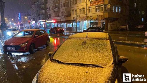 Ankara'da Beypazarı ve Çubuk ilçelerinde kar yağışı etkili oluyor