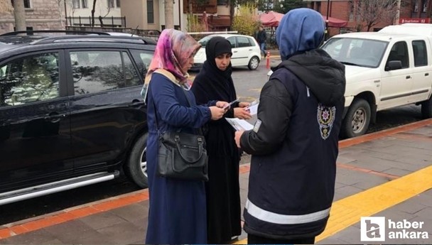 Ankara Kızılcahamam'da kadına şiddete karşı bilinçlendirme çalışması