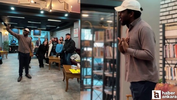 Sincan Belediyesi Kitap Kafe'de öğrencilere İngilizce eğitimi veriliyor