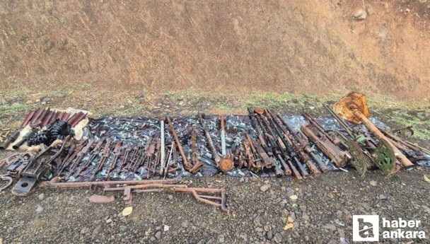 Bakanlık operasyon bölgesinde ele geçirilen mühimmatları paylaştı
