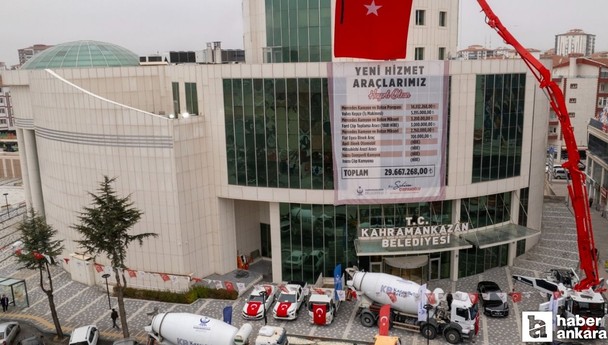 Kahramankazan Belediyesi araç filosunu güçlendirdi