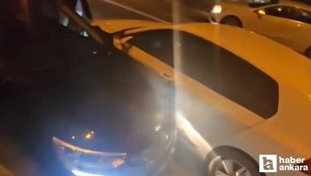 Ankara'da kriz geçirdiği için kaza yapan sürücüye gösterilen tepki gündem oldu!