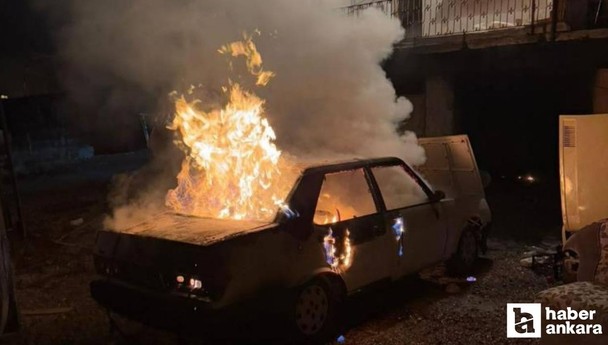 Ankara'da LPG tesisatı patlayan araç kullanılamaz hale geldi!