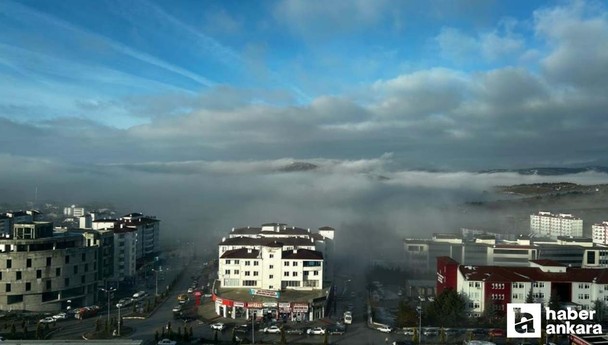 Yozgat sise teslim oldu, şehrin üstüne sis bulutu çöktü
