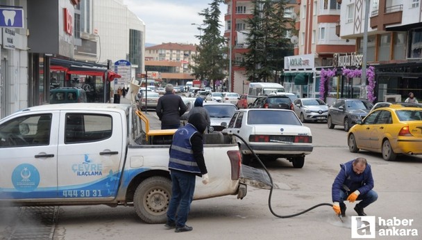 Kahramankazan Belediyesi kış aylarında haşereyle mücadeleye devam ediyor