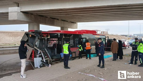 Sincan'da tır Belediye otobüsü ile çarpıştı! 1 ölü!